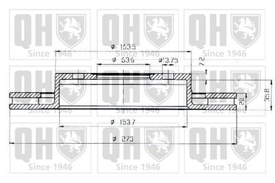 BDC4364 QUINTON HAZELL Тормозной диск