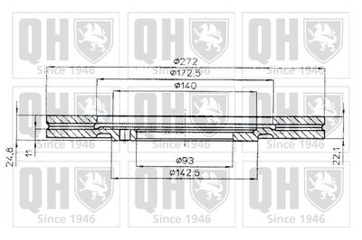 BDC4390 QUINTON HAZELL Тормозной диск