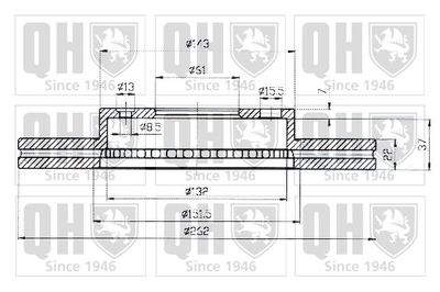 BDC4404 QUINTON HAZELL Тормозной диск