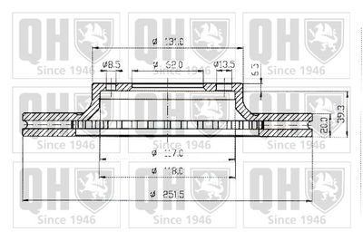 BDC4409 QUINTON HAZELL Тормозной диск