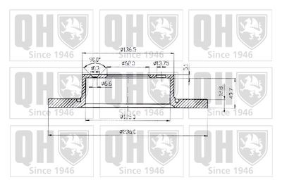 BDC4410 QUINTON HAZELL Тормозной диск