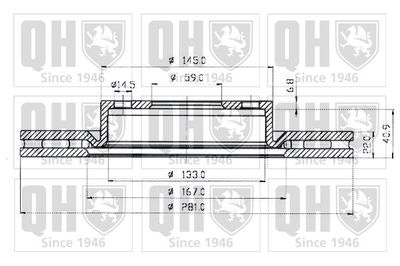 BDC4500 QUINTON HAZELL Тормозной диск