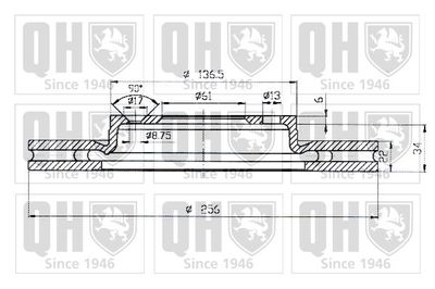 BDC4504 QUINTON HAZELL Тормозной диск