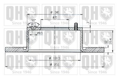 BDC4530 QUINTON HAZELL Тормозной диск