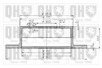 BDC4556 QUINTON HAZELL Тормозной диск