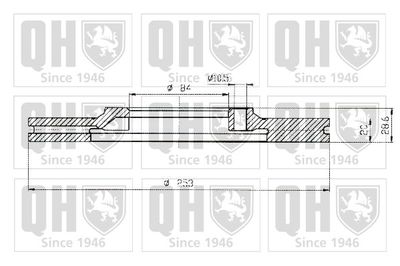 BDC4585 QUINTON HAZELL Тормозной диск