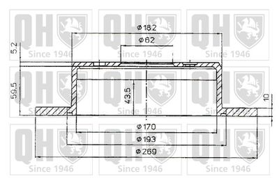 BDC4613 QUINTON HAZELL Тормозной диск