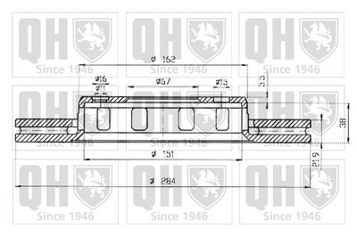 BDC4638 QUINTON HAZELL Тормозной диск