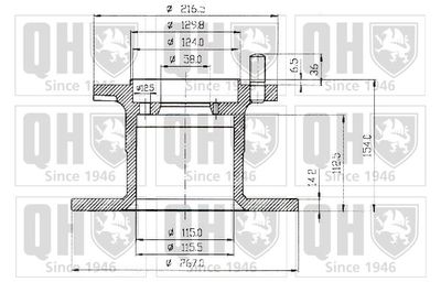 BDC4659 QUINTON HAZELL Тормозной диск