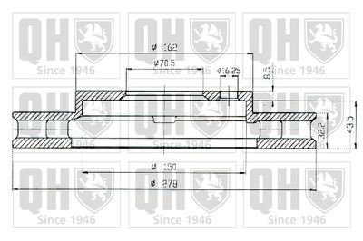 BDC4797 QUINTON HAZELL Тормозной диск