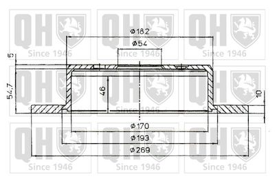 BDC4843 QUINTON HAZELL Тормозной диск