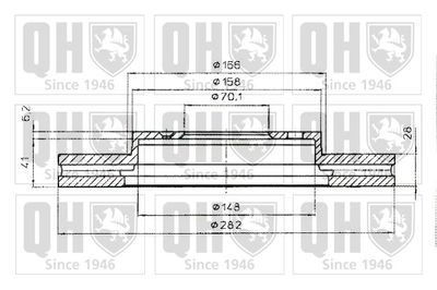 BDC4844 QUINTON HAZELL Тормозной диск