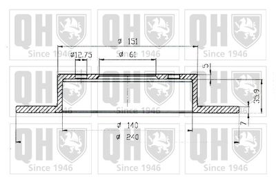 BDC4851 QUINTON HAZELL Тормозной диск