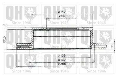 BDC4856 QUINTON HAZELL Тормозной диск