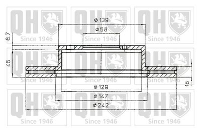 BDC4960 QUINTON HAZELL Тормозной диск