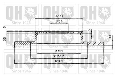 BDC4986 QUINTON HAZELL Тормозной диск