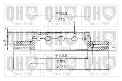 BDC5016 QUINTON HAZELL Тормозной диск