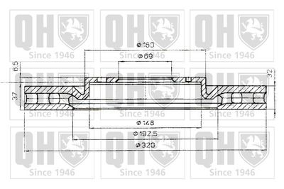 BDC5064 QUINTON HAZELL Тормозной диск