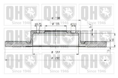 BDC5144 QUINTON HAZELL Тормозной диск