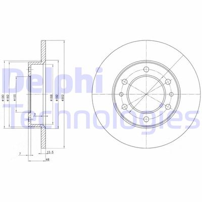 BG2325 DELPHI Тормозной диск