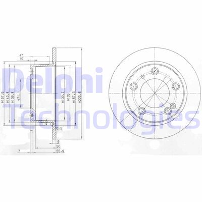 BG2528 DELPHI Тормозной диск