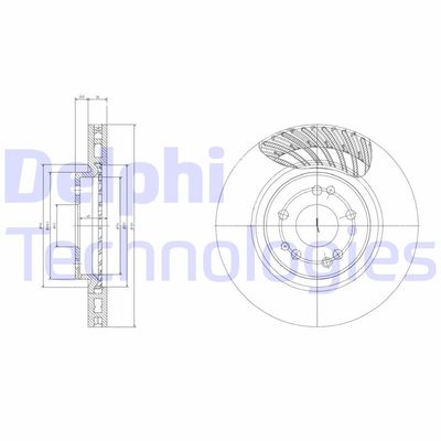 BG2775 DELPHI Тормозной диск