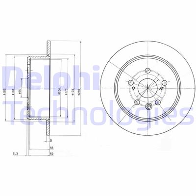 BG2884 DELPHI Тормозной диск