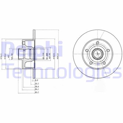 BG3030C DELPHI Тормозной диск