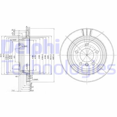 BG3042 DELPHI Тормозной диск