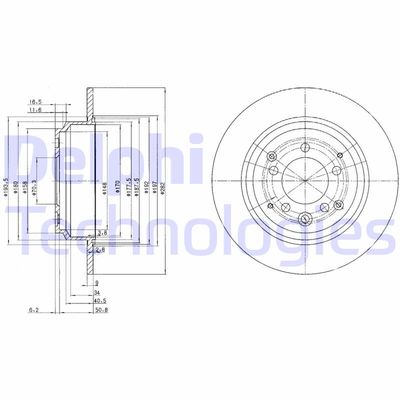 BG3060 DELPHI Тормозной диск