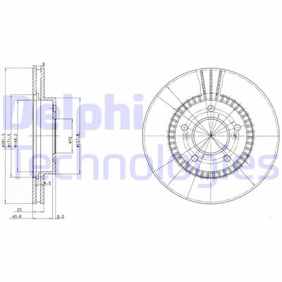 BG3061 DELPHI Тормозной диск