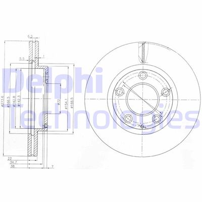 BG3085 DELPHI Тормозной диск