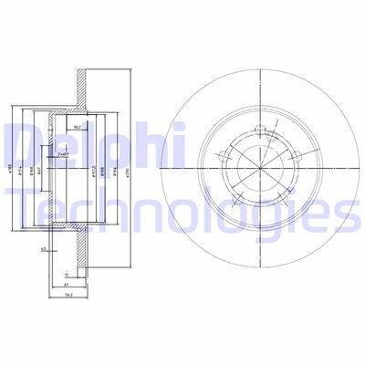 BG3089 DELPHI Тормозной диск