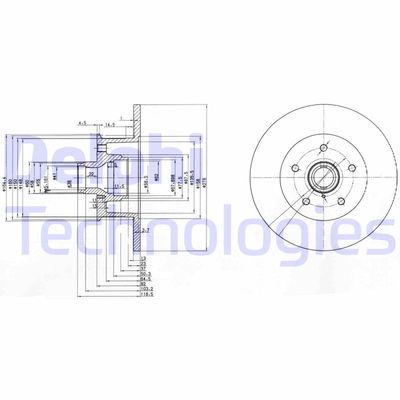 BG310 DELPHI Тормозной диск