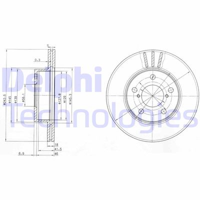 BG3151 DELPHI Тормозной диск