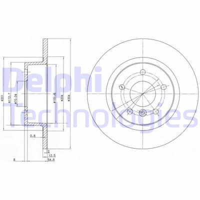 BG3227C DELPHI Тормозной диск