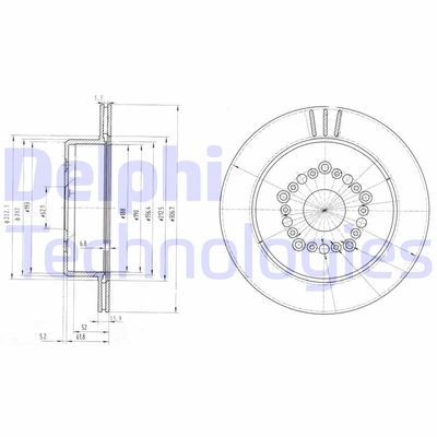 BG3230 DELPHI Тормозной диск