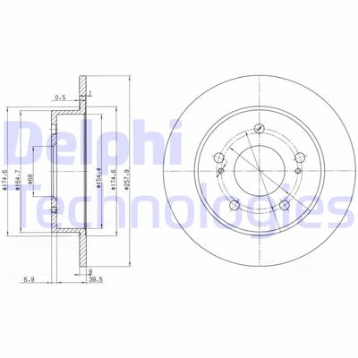 BG3248 DELPHI Тормозной диск