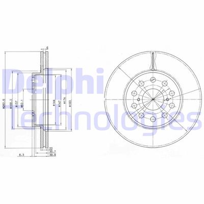 BG3269 DELPHI Тормозной диск