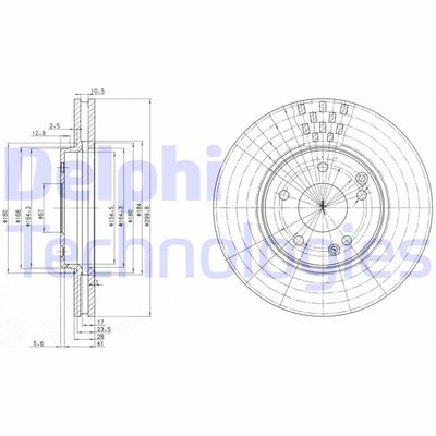 BG3396C DELPHI Тормозной диск