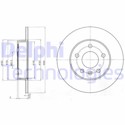 BG3406C DELPHI Тормозной диск