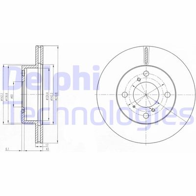 BG3499 DELPHI Тормозной диск