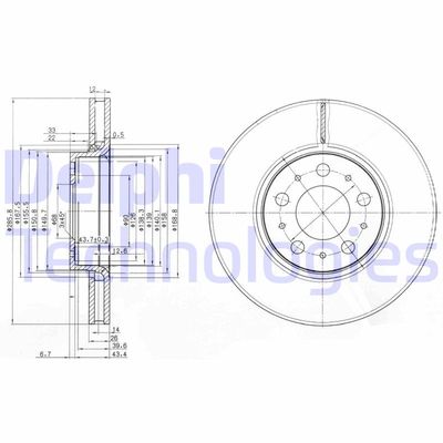 BG3513C DELPHI Тормозной диск