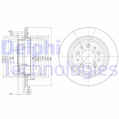 BG3515C DELPHI Тормозной диск