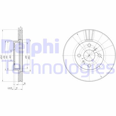 BG3520 DELPHI Тормозной диск