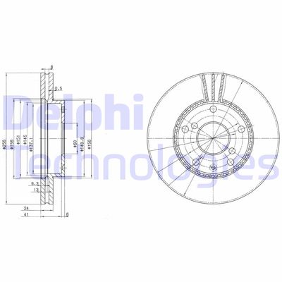 BG3531 DELPHI Тормозной диск