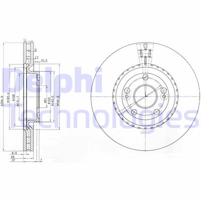 BG3685 DELPHI Тормозной диск