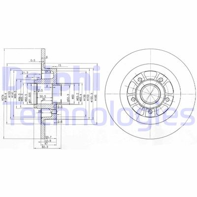 BG3689 DELPHI Тормозной диск