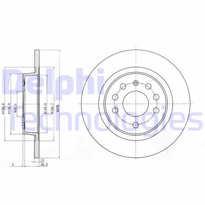 BG3731C DELPHI Тормозной диск