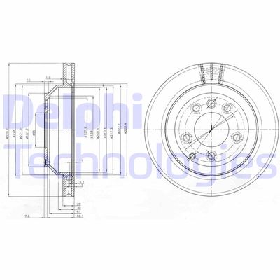 BG3775C DELPHI Тормозной диск